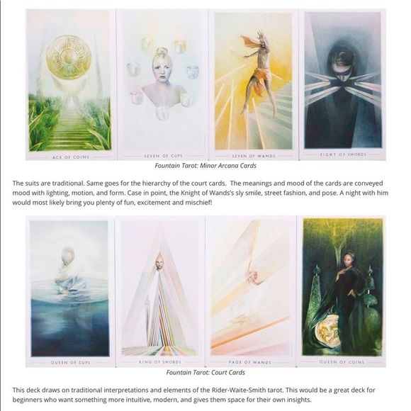 NEW The Fountain Tarot Deck 78 Deck of Mystical Cards Oracles - Picture 4 of 7